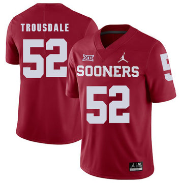 Beau Trousdale Oklahoma Sooners red jersey