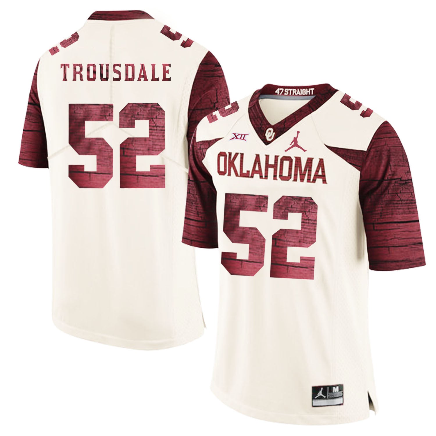 Beau Trousdale Oklahoma Sooners white Game jersey
