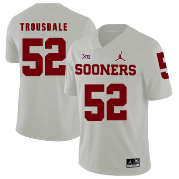 Beau Trousdale Oklahoma Sooners white jersey