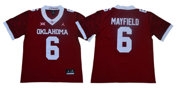 Baker Mayfield Oklahoma Sooners red Game jersey