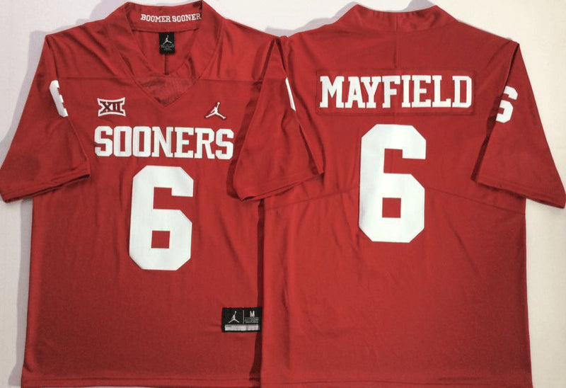 Baker Mayfield Oklahoma Sooners red jersey