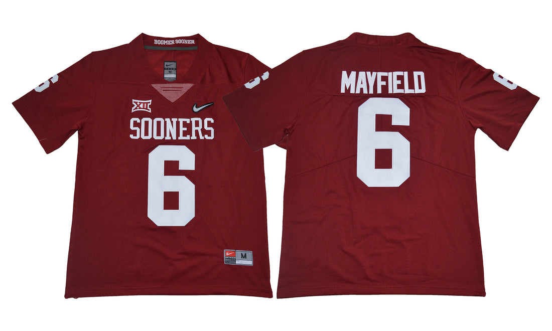 Baker Mayfield Oklahoma Sooners red jersey