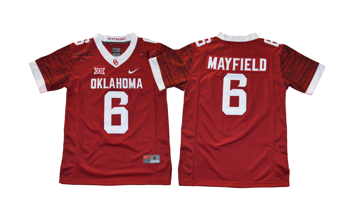Baker Mayfield Oklahoma Sooners red jersey