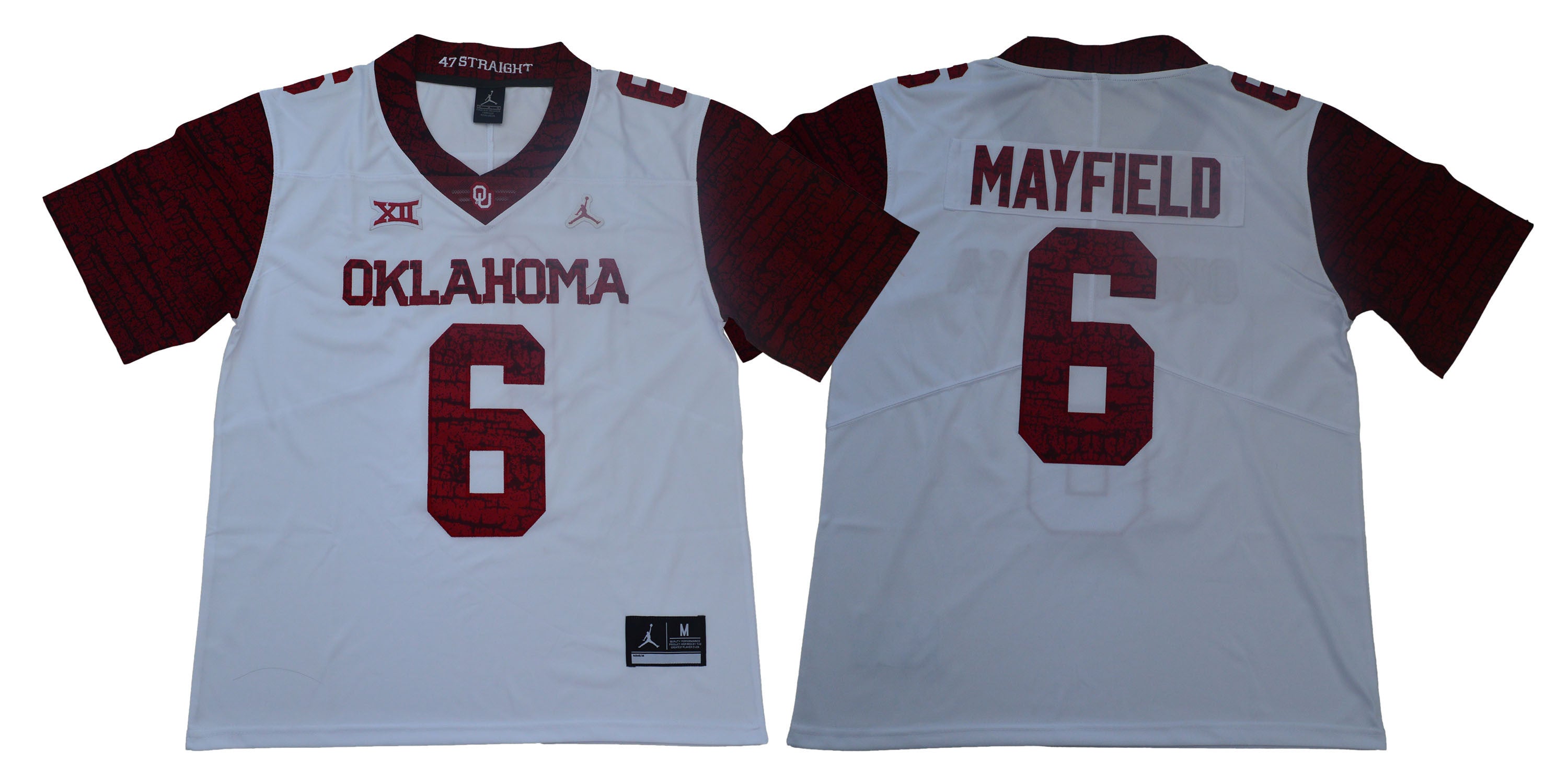 Baker Mayfield Oklahoma Sooners white Game jersey