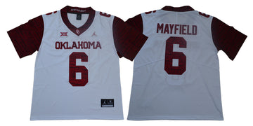 Baker Mayfield Oklahoma Sooners white Game jersey