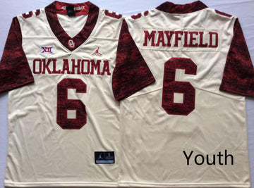 Baker Mayfield Oklahoma Sooners white Game jersey