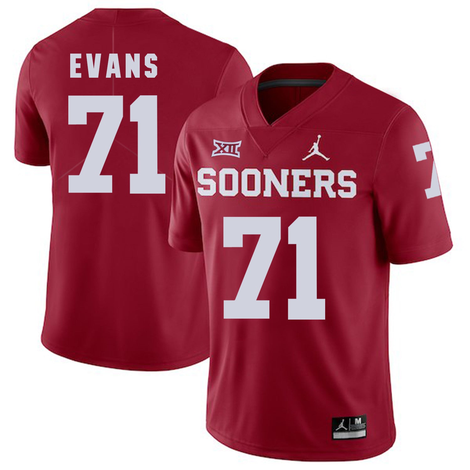 Bobby Evans Oklahoma Sooners red jersey
