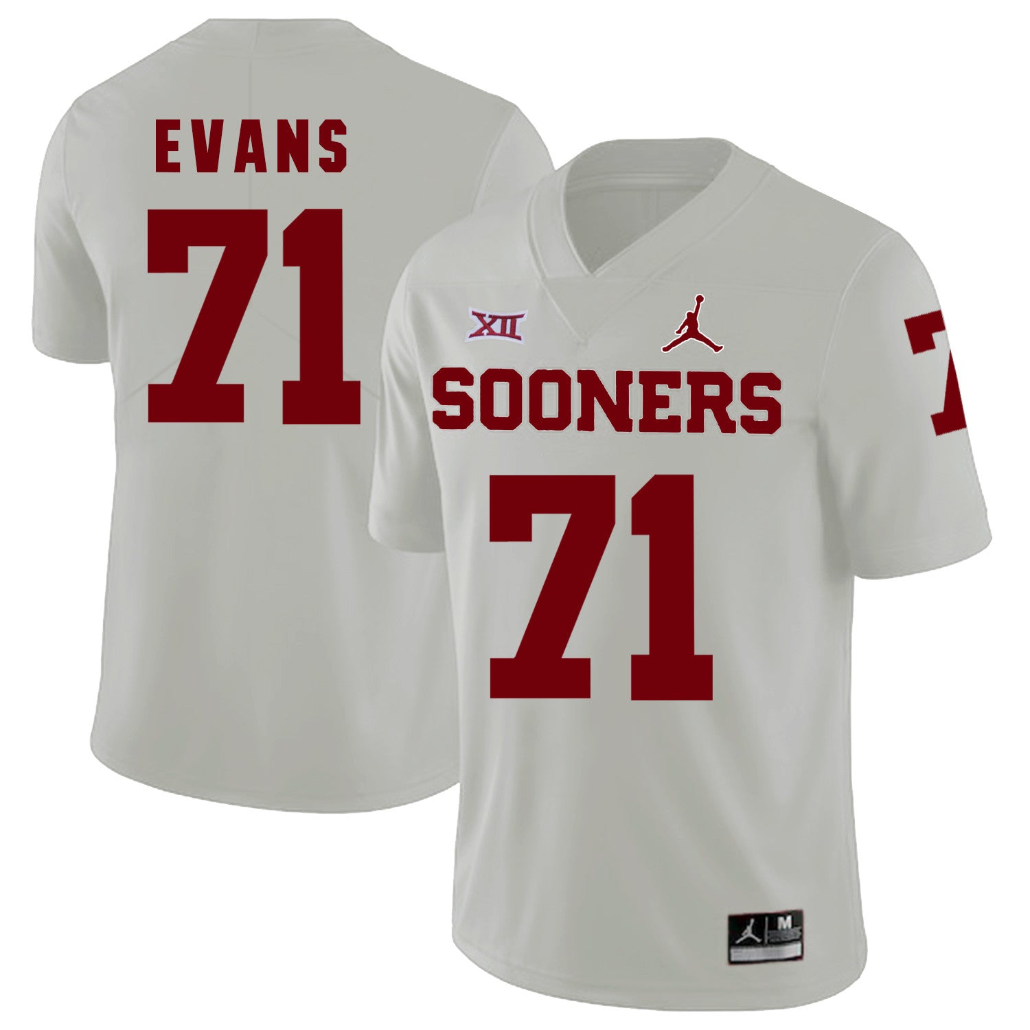 Bobby Evans Oklahoma Sooners white jersey