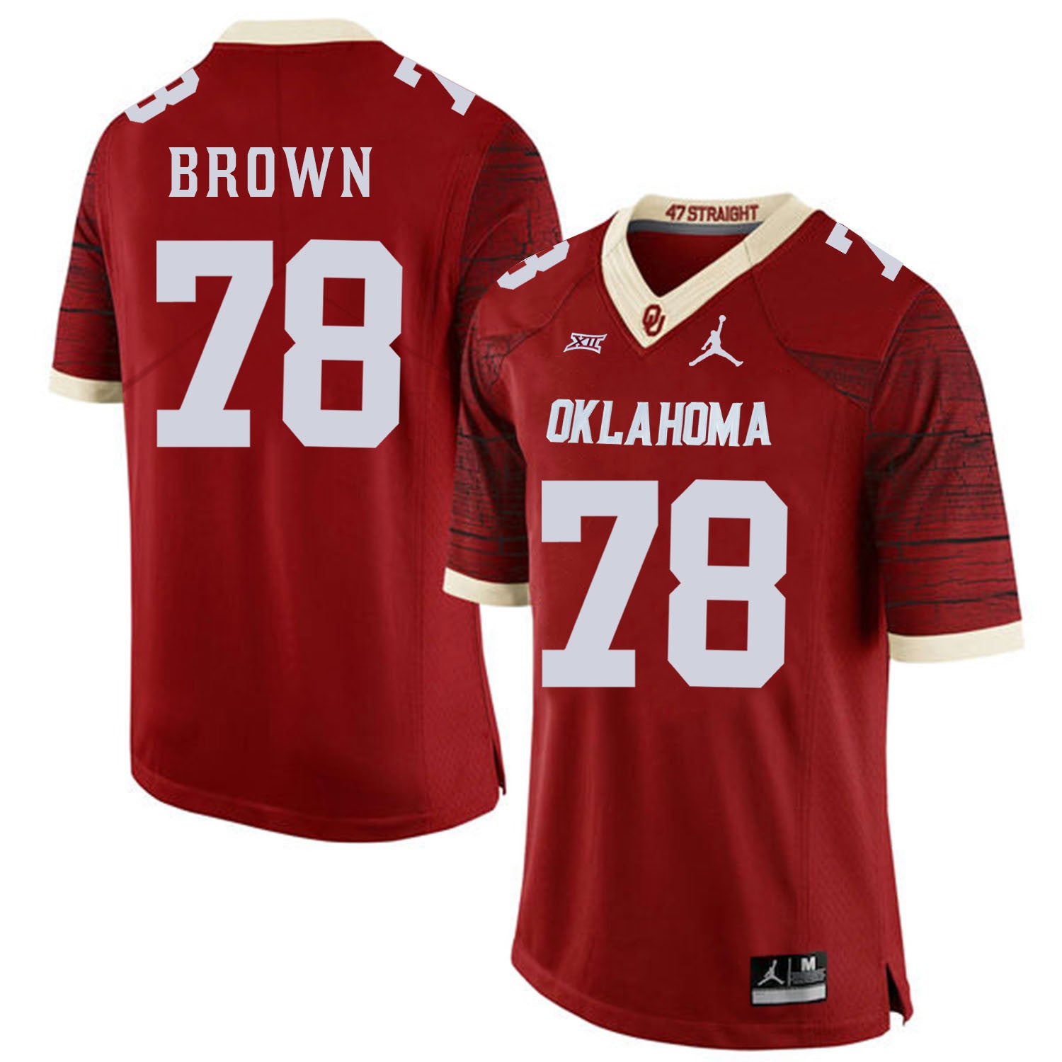 Orlando Brown Oklahoma Sooners red Game jersey