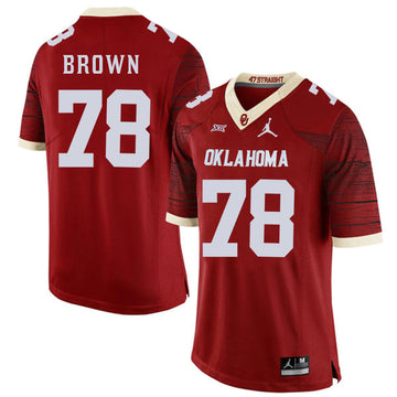Orlando Brown Oklahoma Sooners red Game jersey