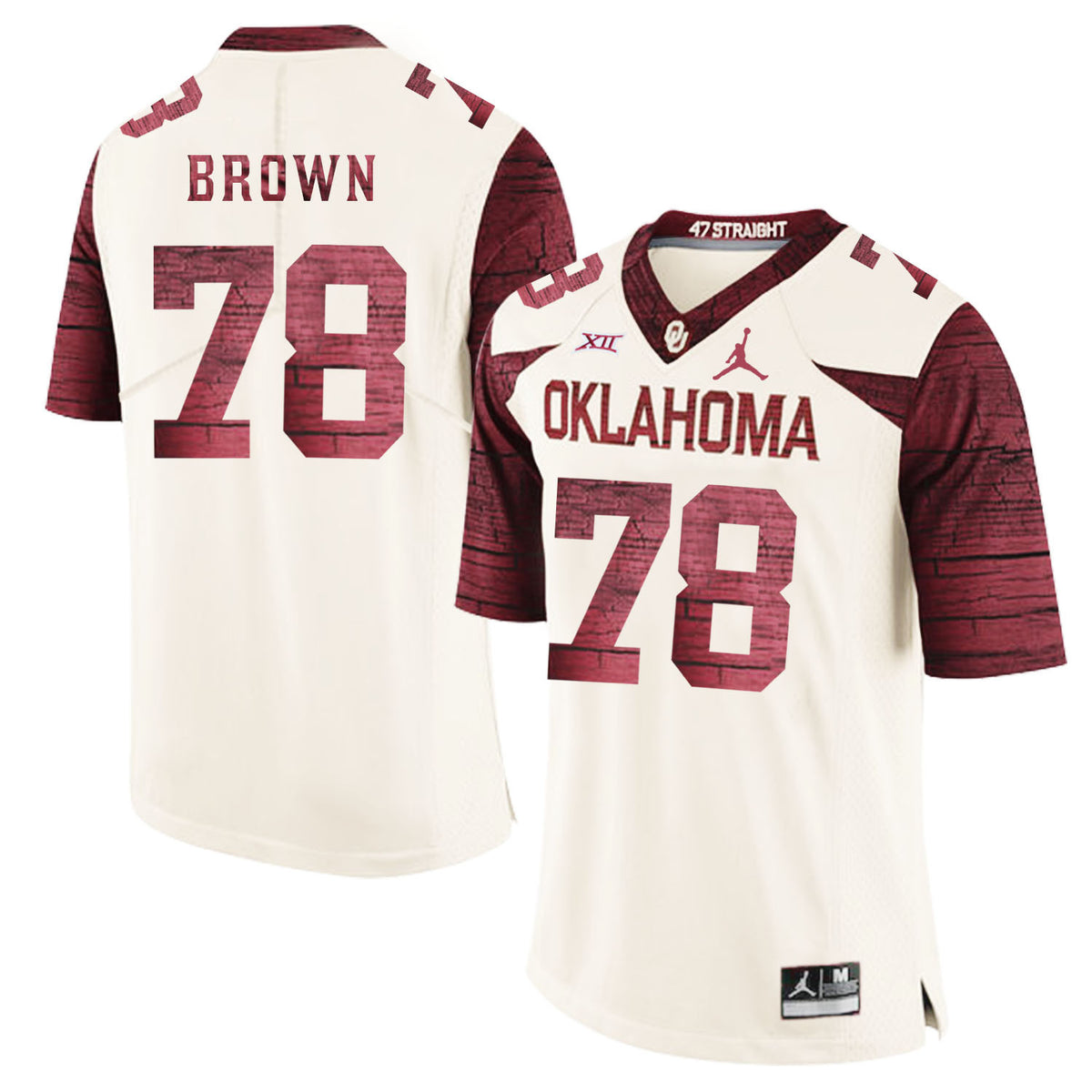 Orlando Brown Oklahoma Sooners white Game jersey