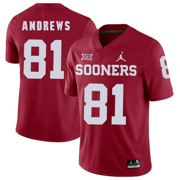 Mark Andrews Oklahoma Sooners red jersey