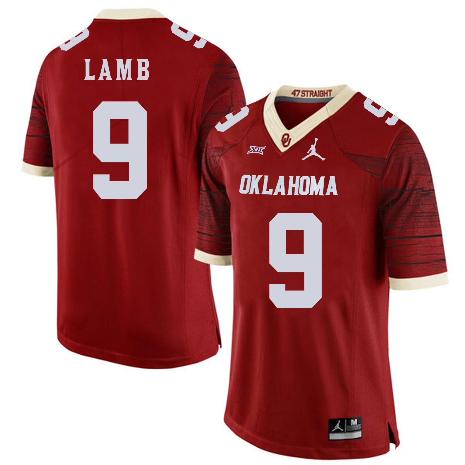 CeeDee Lamb Oklahoma Sooners red Game jersey