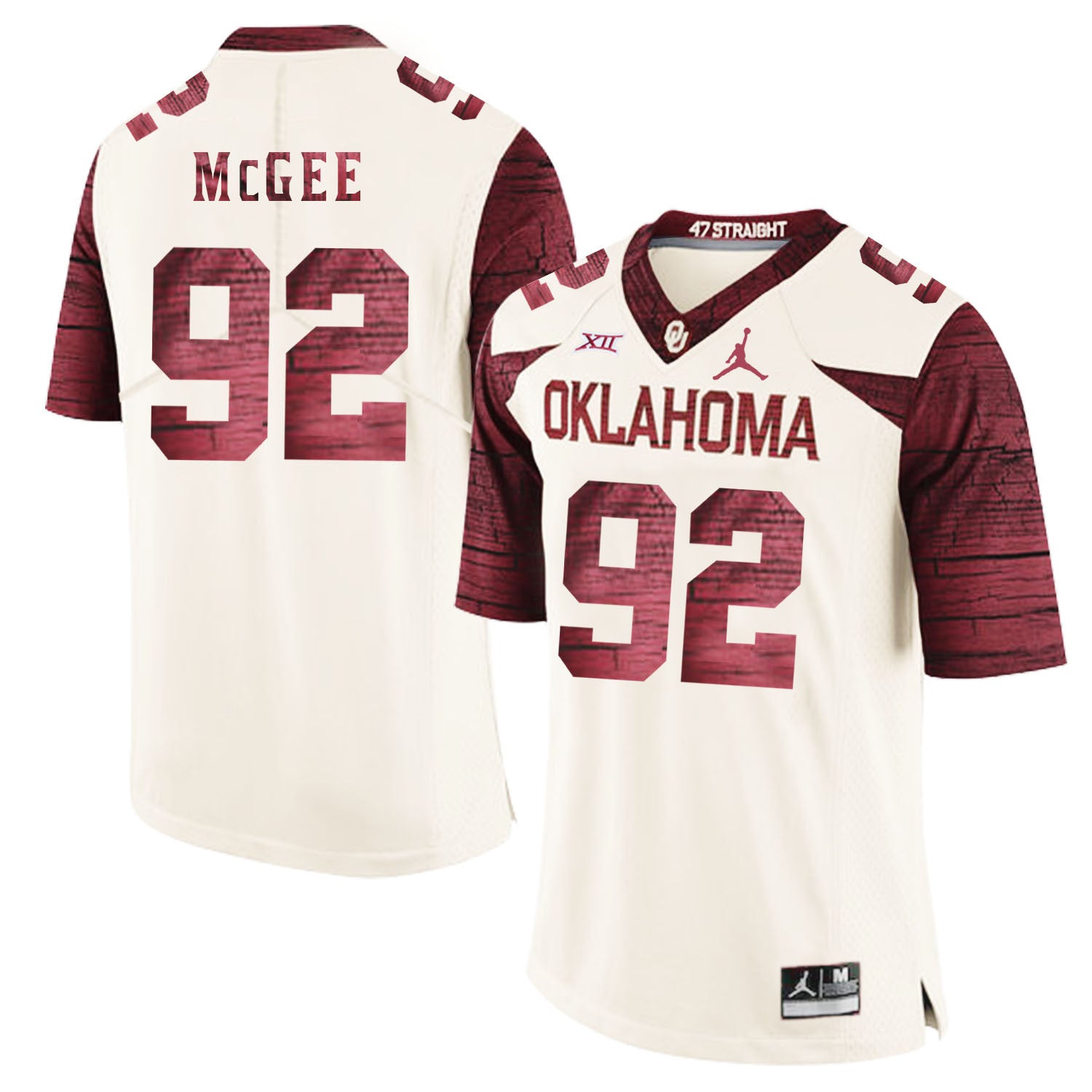 Stacy McGee Oklahoma Sooners white Game jersey