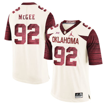 Stacy McGee Oklahoma Sooners white Game jersey