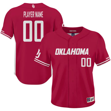 Oklahoma Sooners crimson jersey