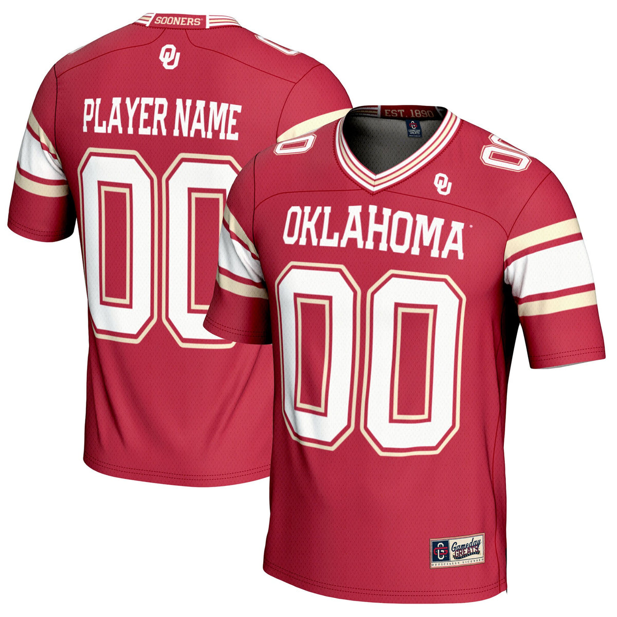 Oklahoma Sooners crimson jersey