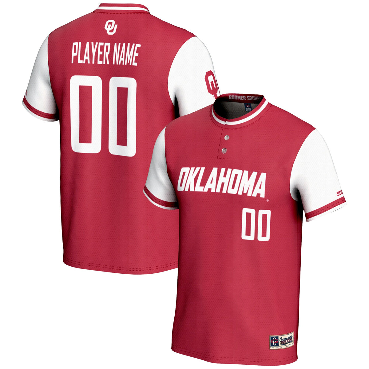 Softball Oklahoma Sooners red jersey