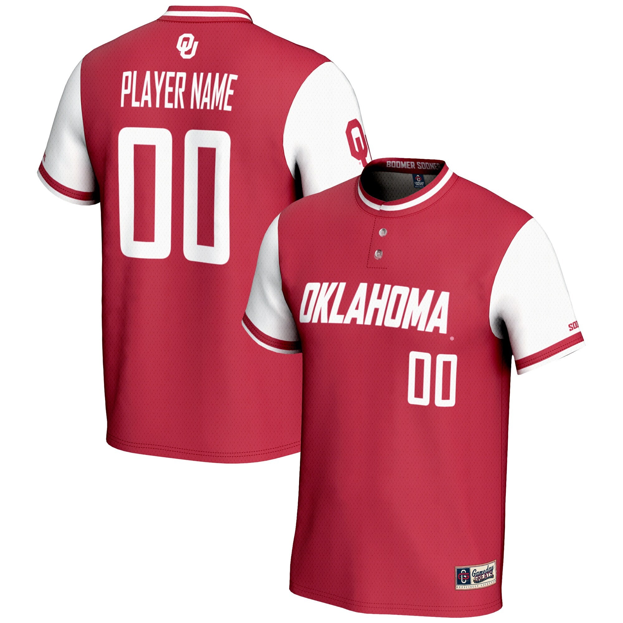 Softball Oklahoma Sooners red jersey