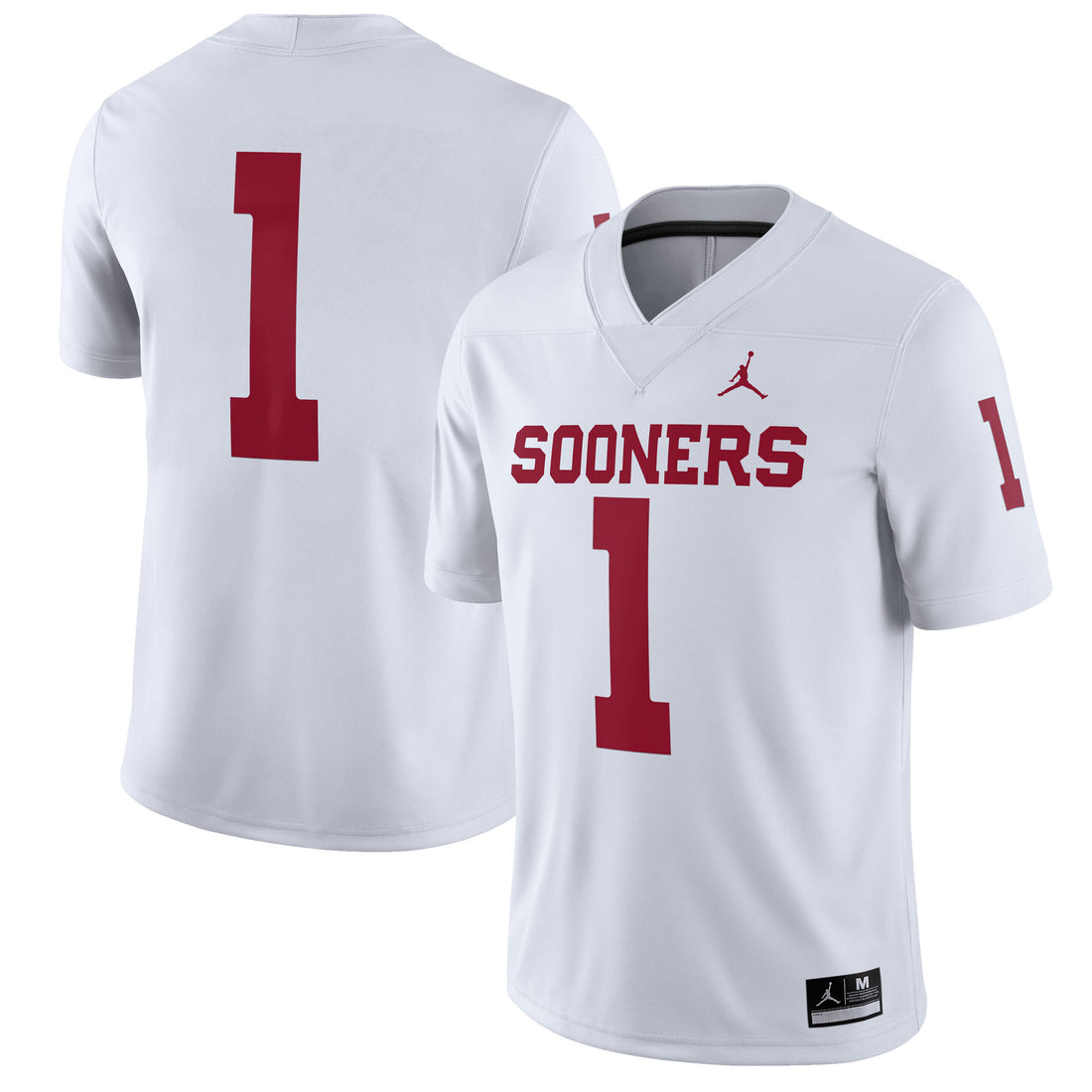 Jordan Brand Oklahoma Sooners white Away jersey