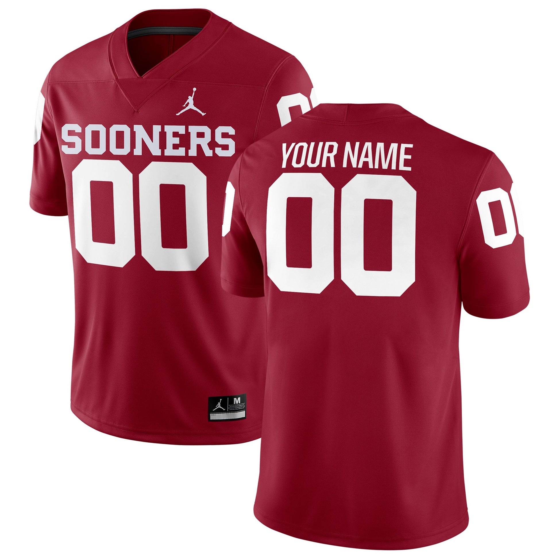 Custom Oklahoma Sooners crimson jersey