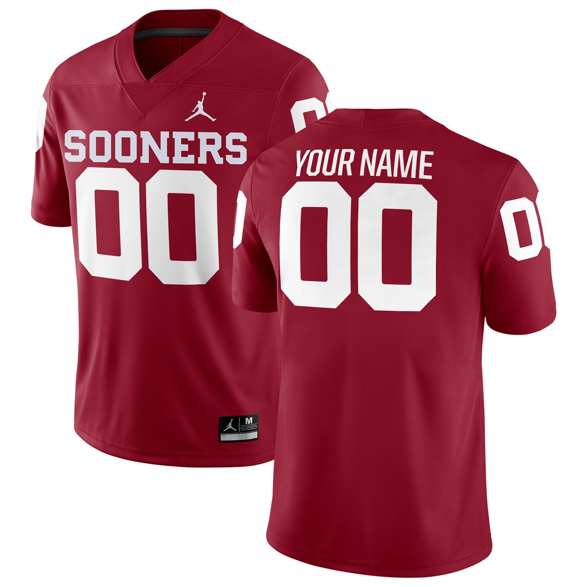 Custom Oklahoma Sooners crimson jersey