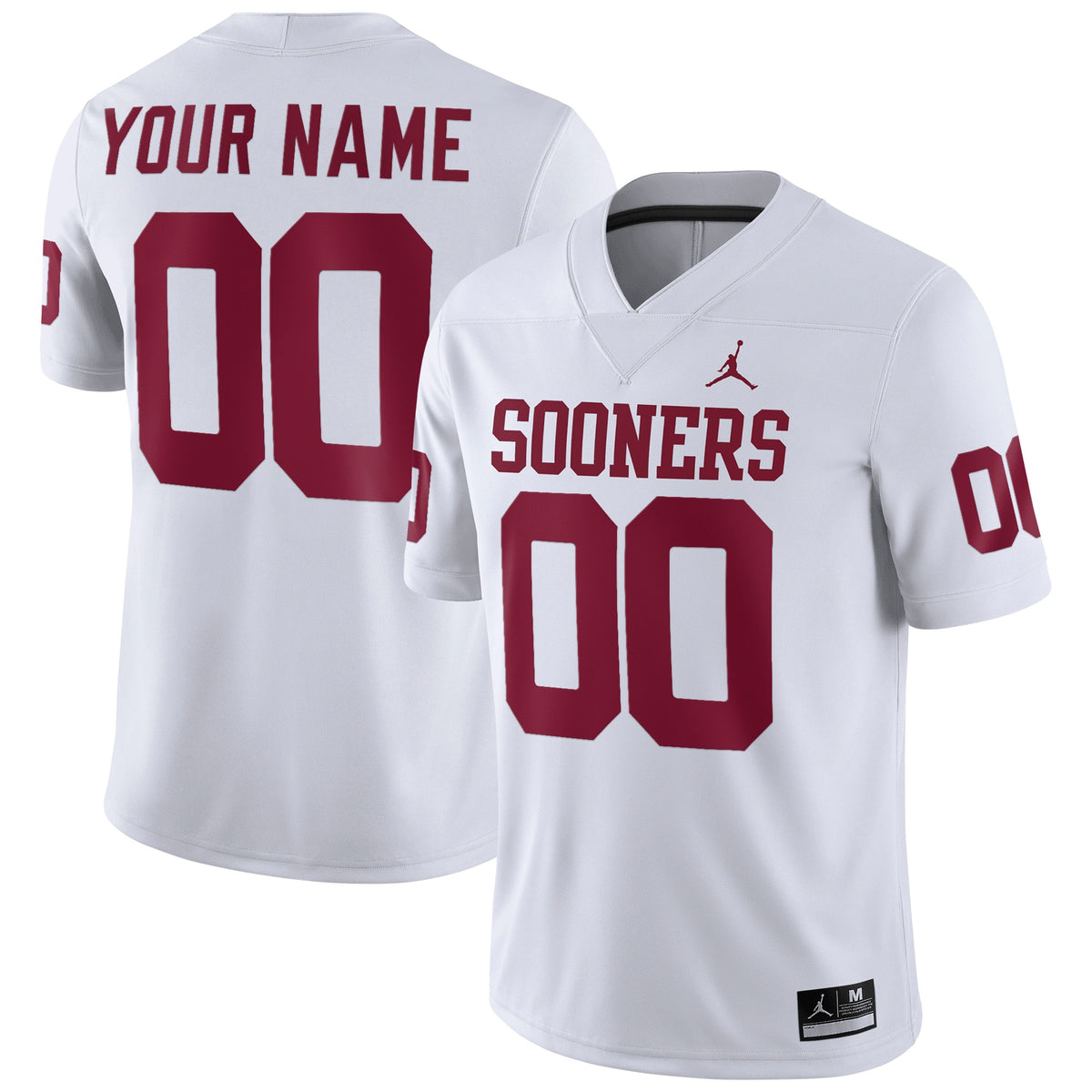 Custom Oklahoma Sooners white jersey