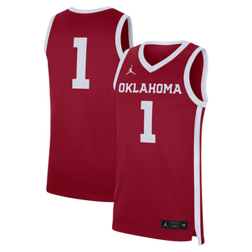 Jordan Brand Oklahoma Sooners crimson jersey