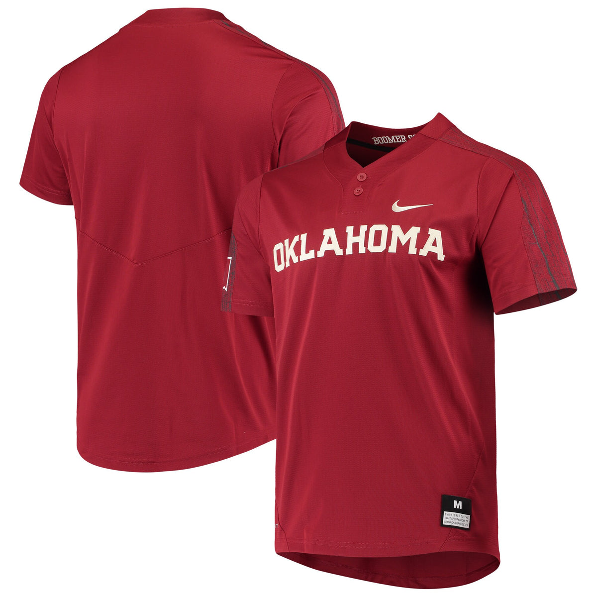 Softball Oklahoma Sooners crimson jersey