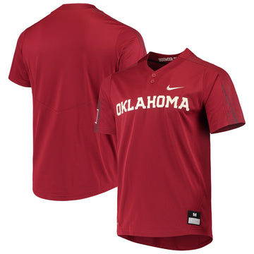 Softball Oklahoma Sooners crimson jersey