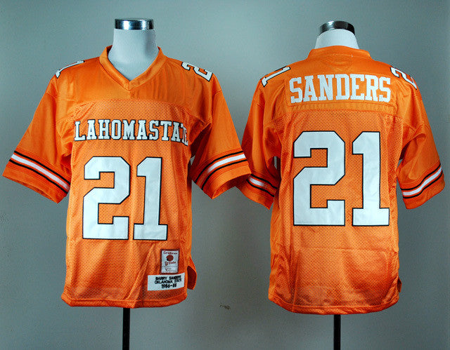 Barry Sanders Oklahoma State Cowboys orange jersey