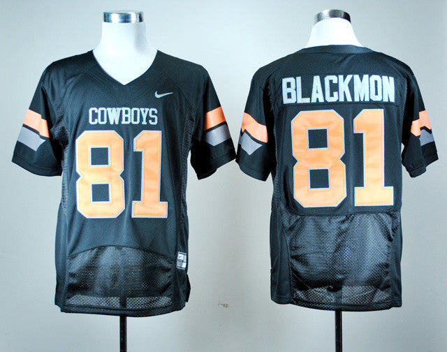 Blackmon Oklahoma State Cowboys black jersey