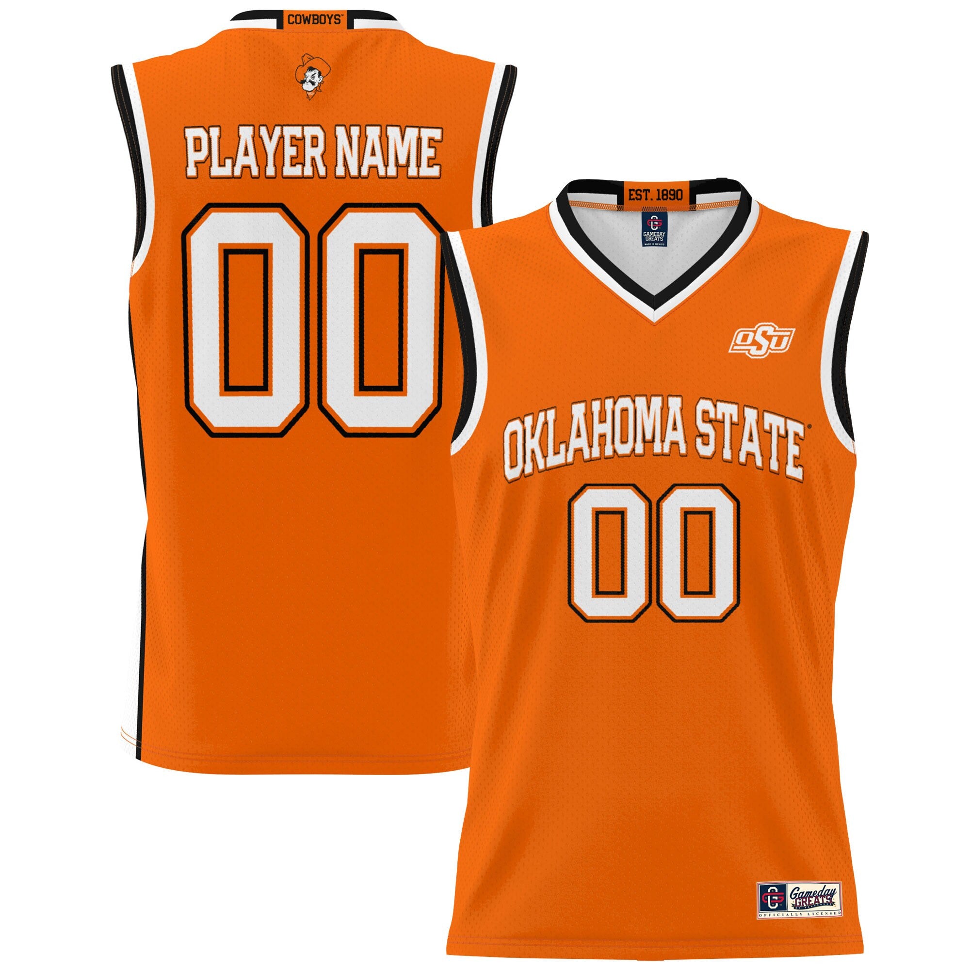 Oklahoma State Cowboys orange jersey