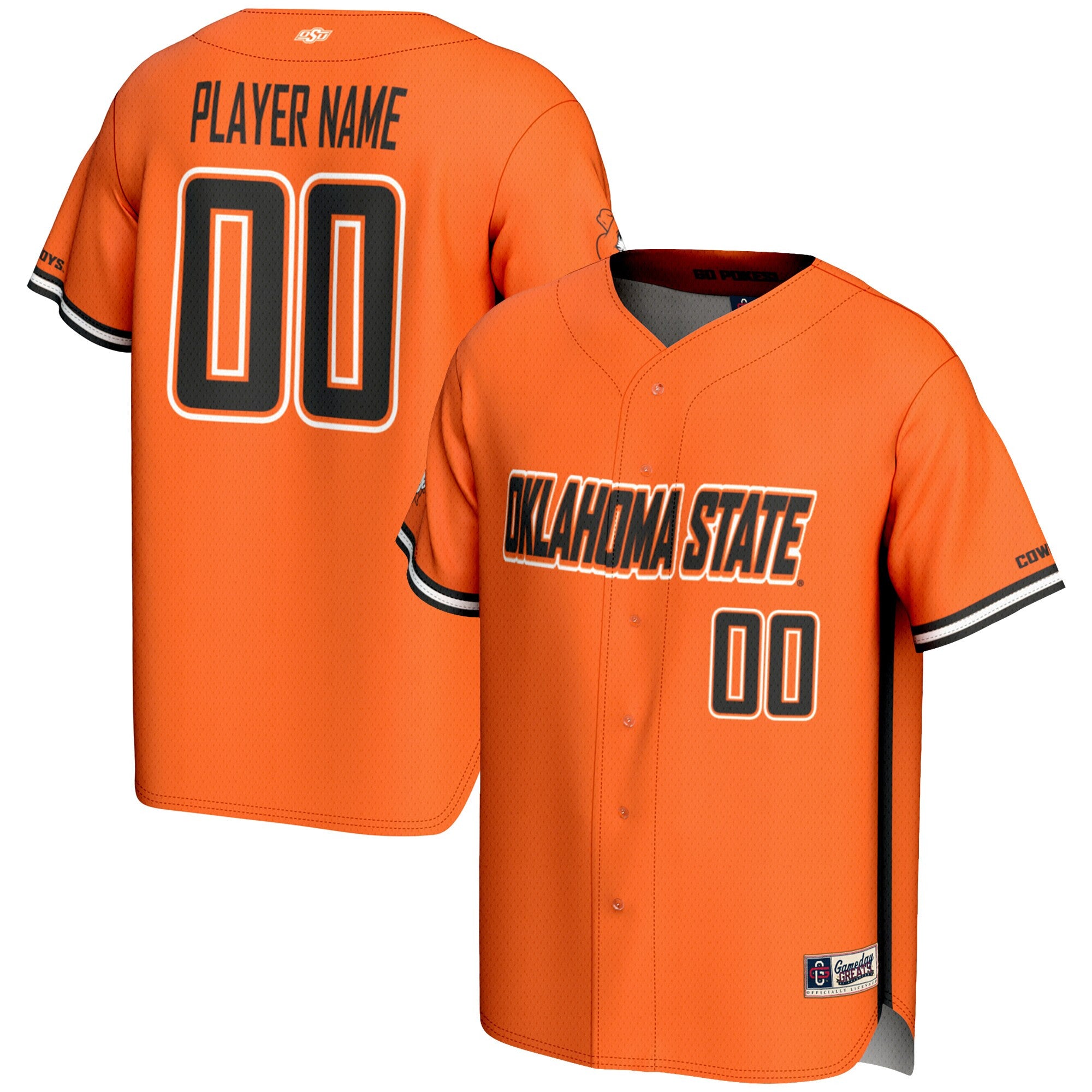 Oklahoma State Cowboys orange jersey
