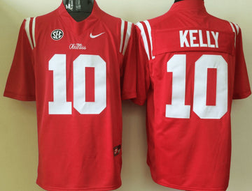 Chad Ole Miss Rebels red jersey