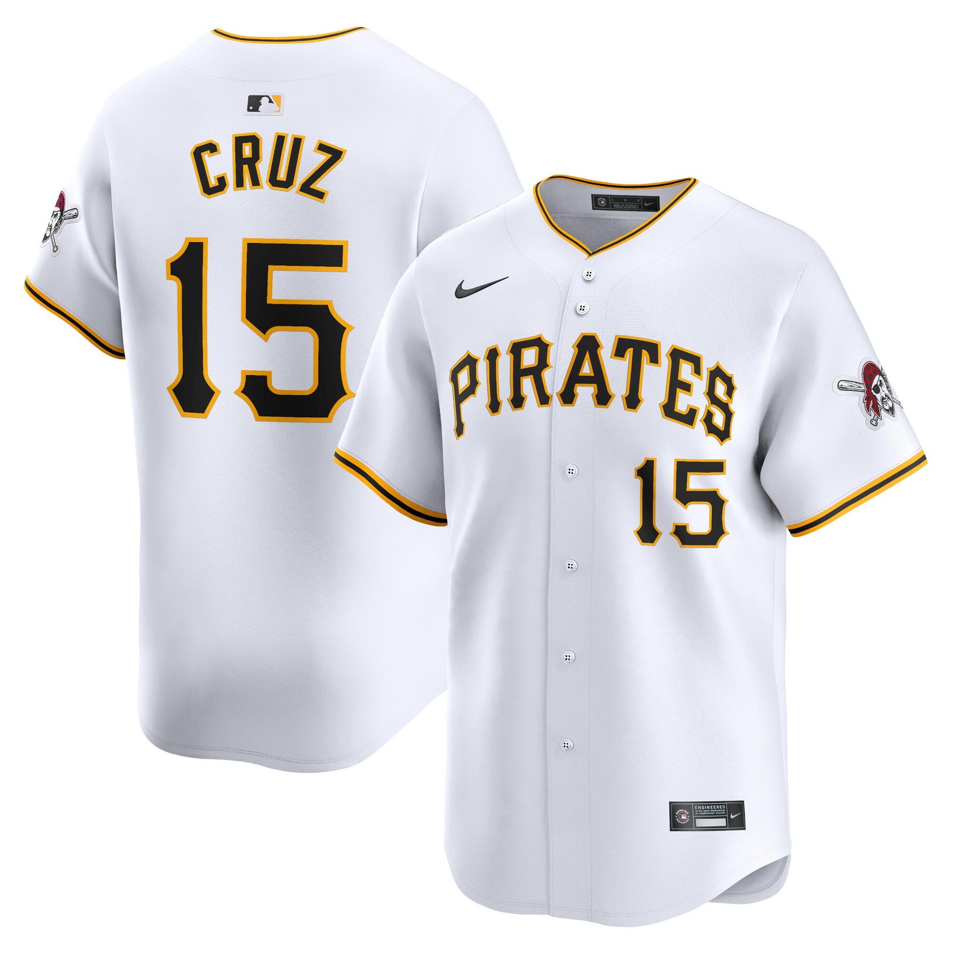 Oneil Cruz Pittsburgh Pirates white Limited jersey