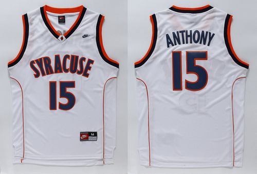 Carmelo Anthnoy Syracuse Orange white jersey