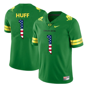 Josh Huff Apple Oregon Ducks green jersey
