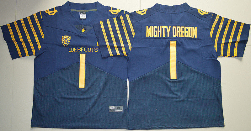 Mighty Oregon Oregon Ducks navy Game jersey