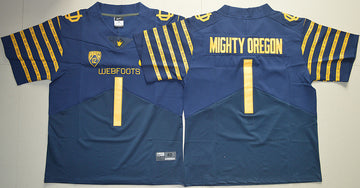 Mighty Oregon Oregon Ducks navy Game jersey