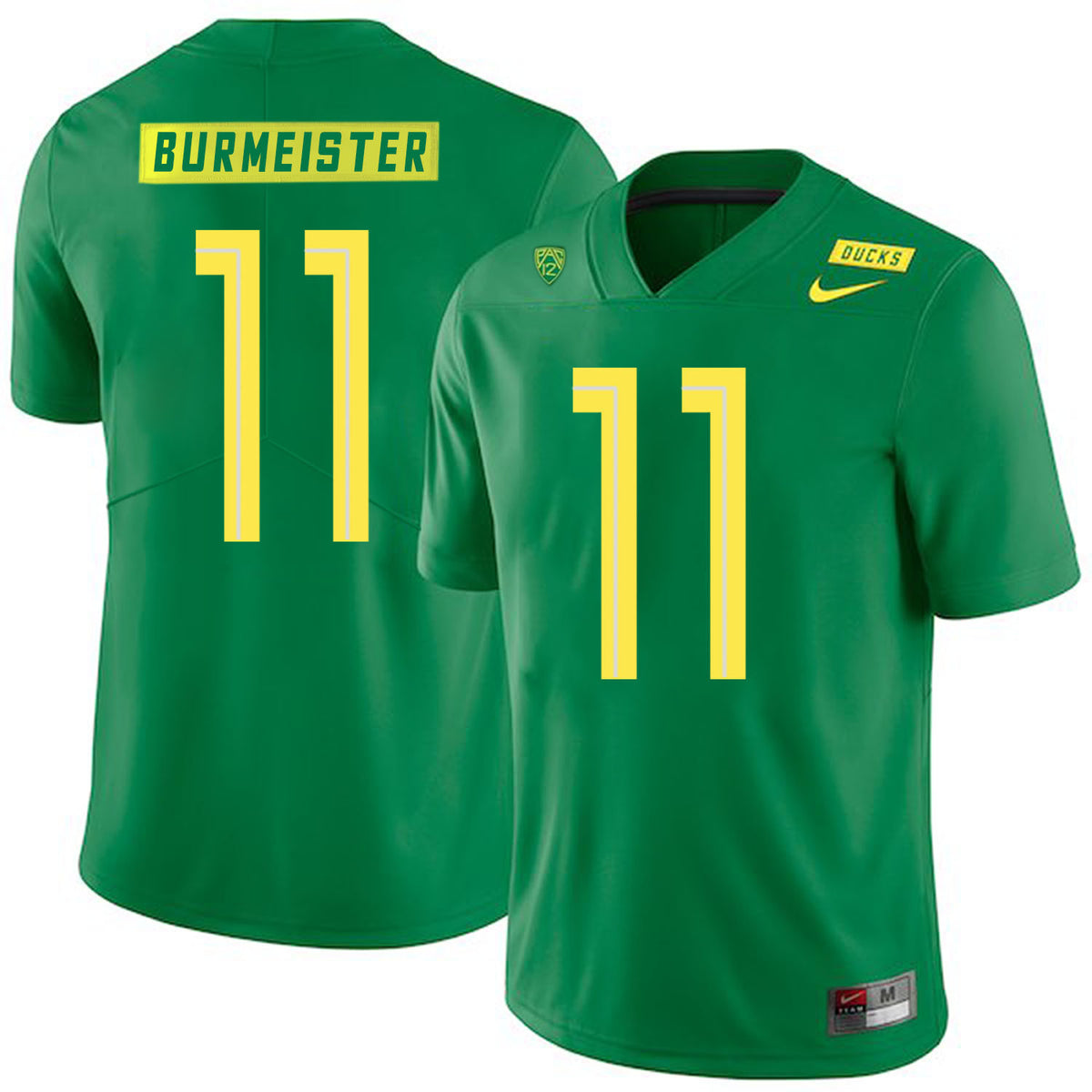 Braxton Burmeister Apple Oregon Ducks green jersey