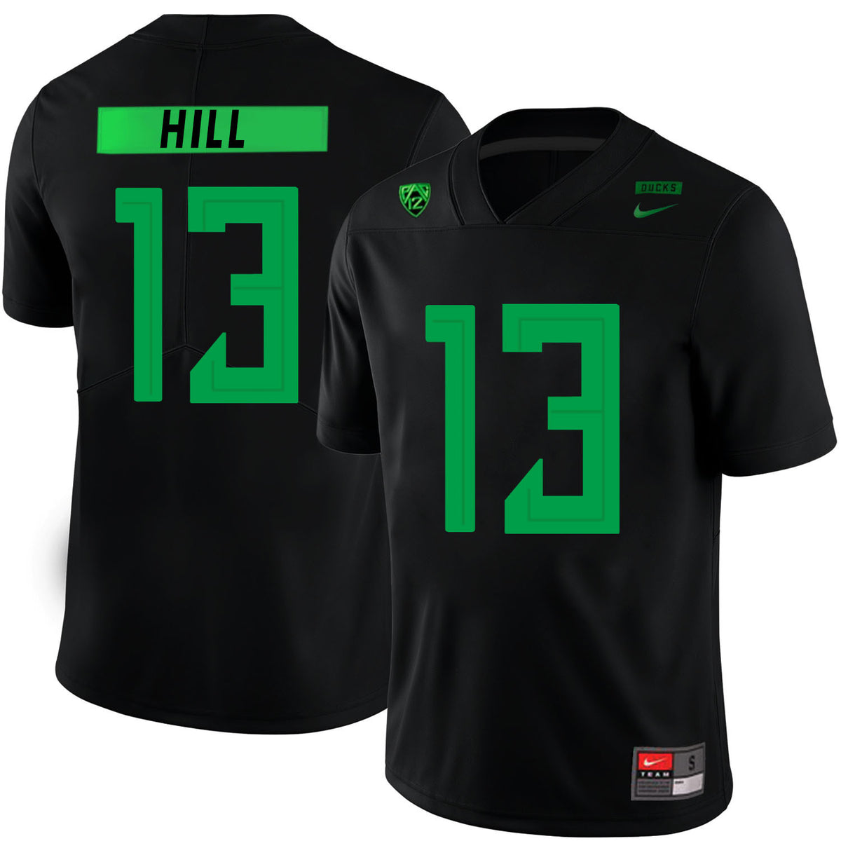 Troy Hill Oregon Ducks black jersey