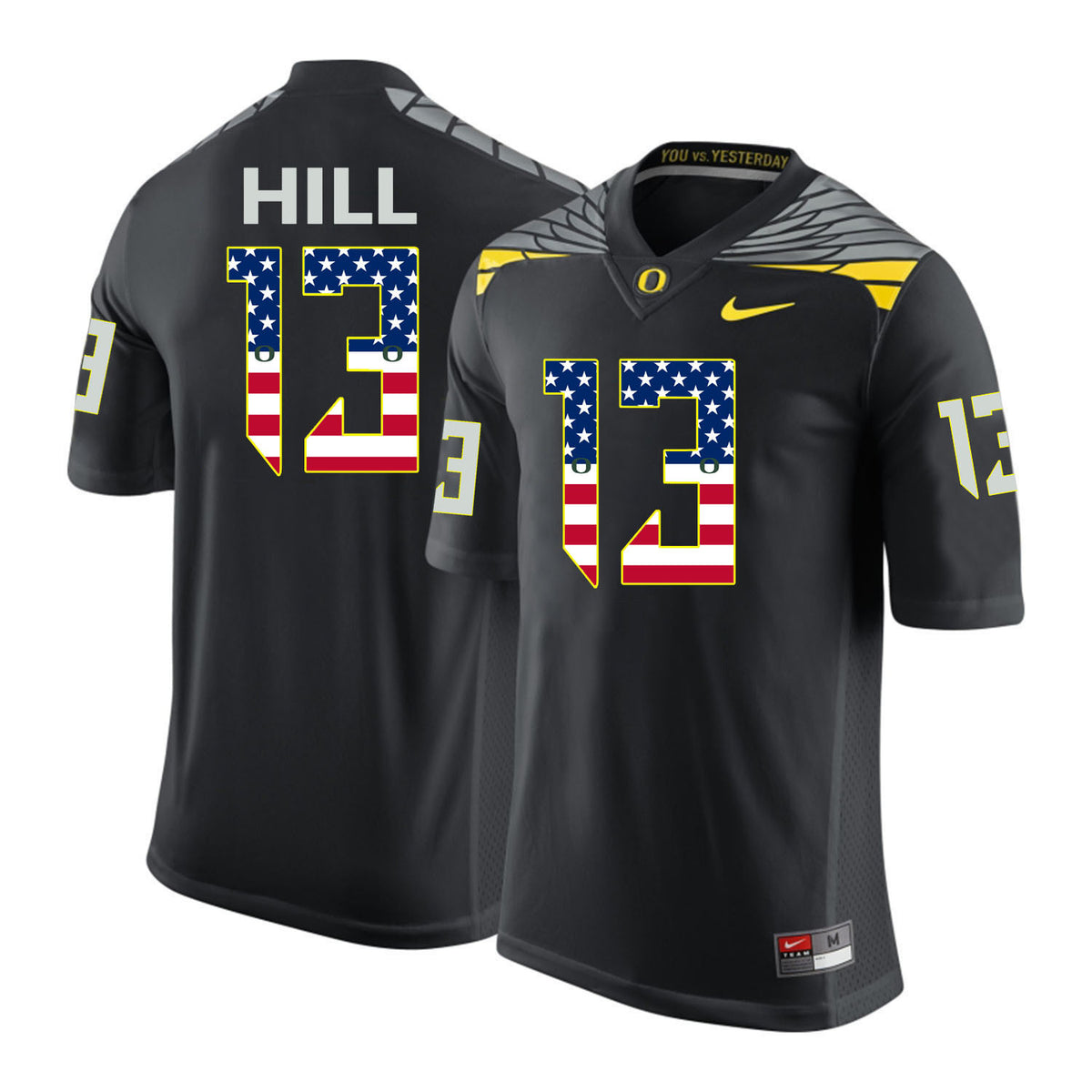 Troy Hill Oregon Ducks black jersey