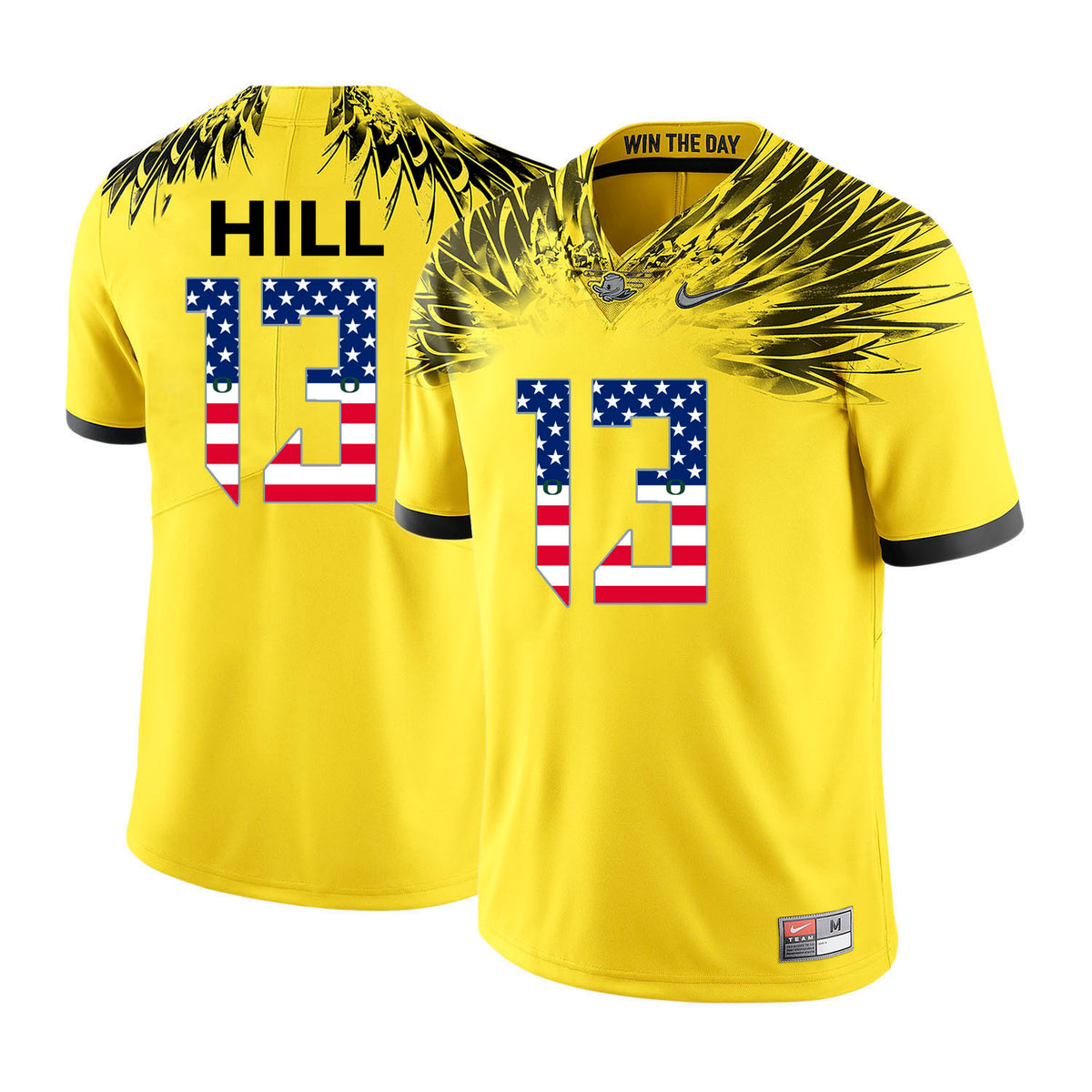 Troy Hill Oregon Ducks yellow jersey