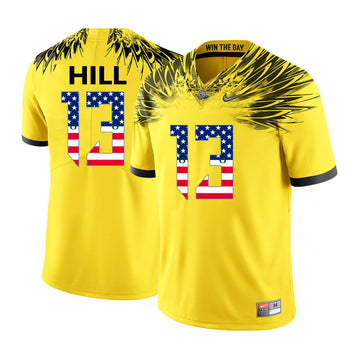Troy Hill Oregon Ducks yellow jersey