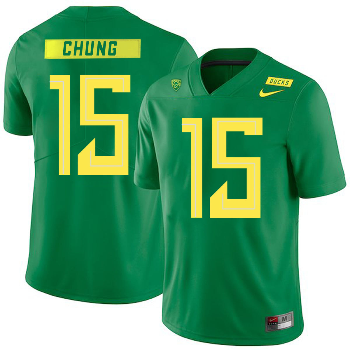 Patrick Chung Apple Oregon Ducks green jersey