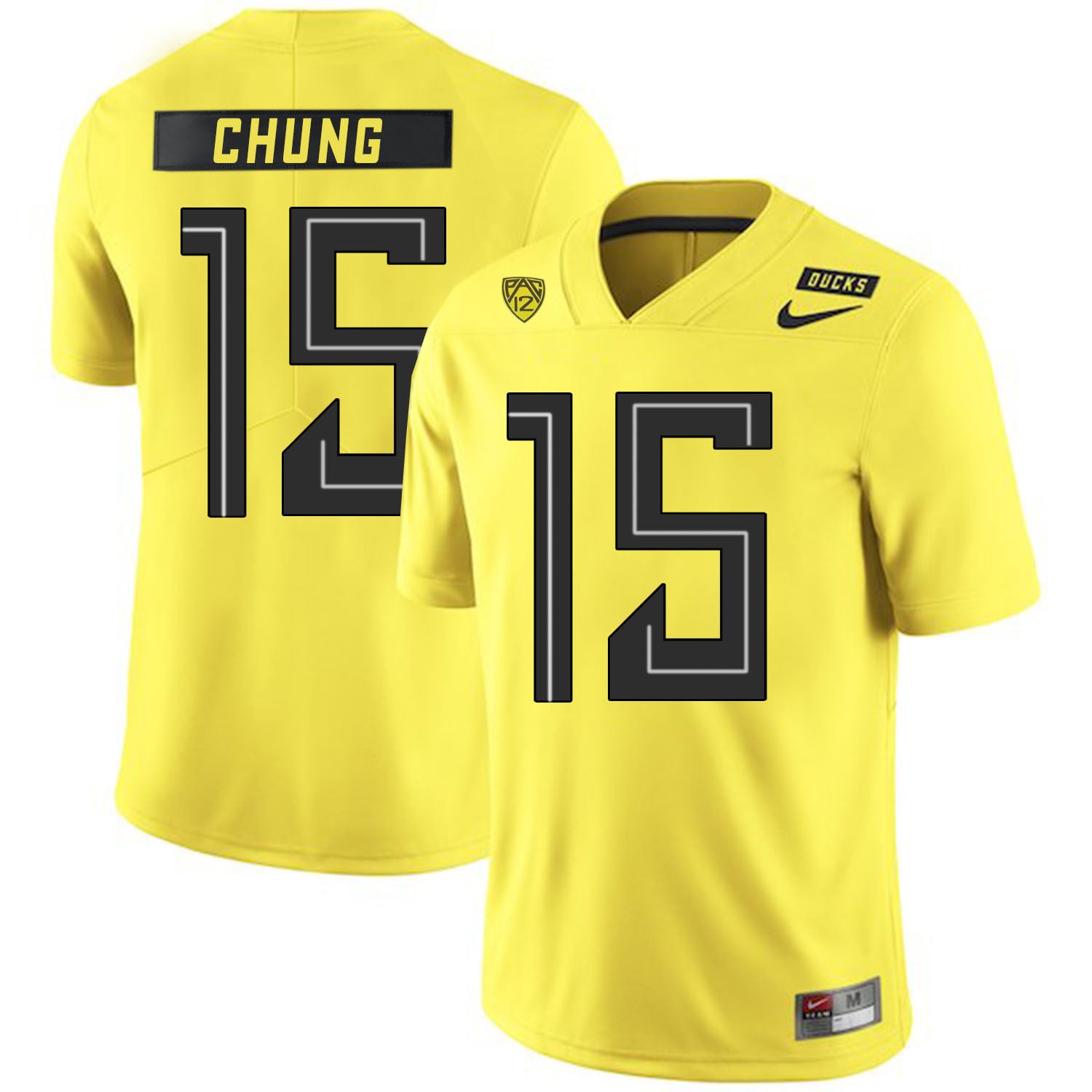 Patrick Chung Oregon Ducks yellow jersey
