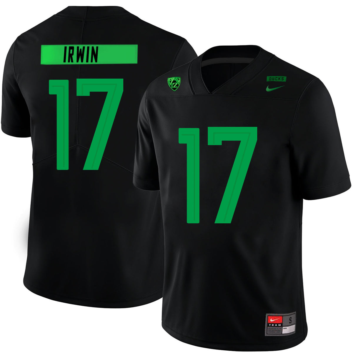 Mike Irwin Oregon Ducks black jersey