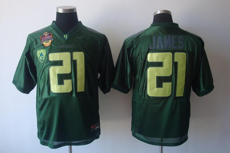 James Oregon Ducks green jersey
