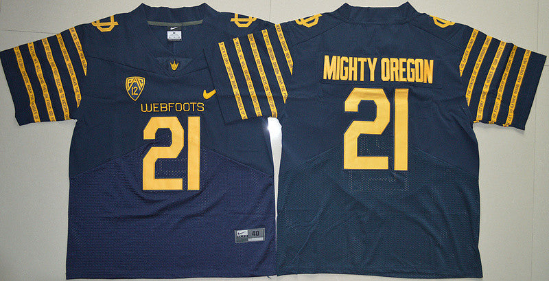 Mighty Oregon Oregon Ducks navy Game jersey